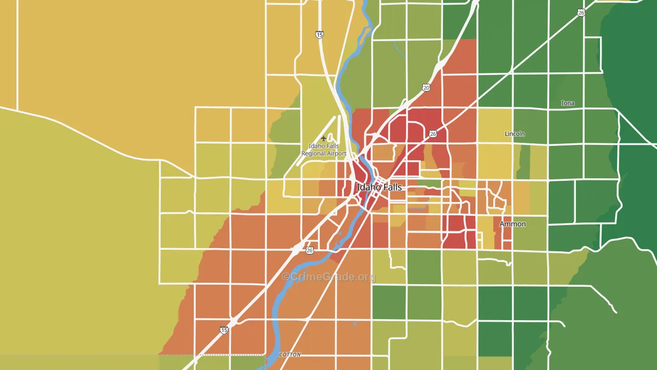 83402, ID Map of Theft Rates
