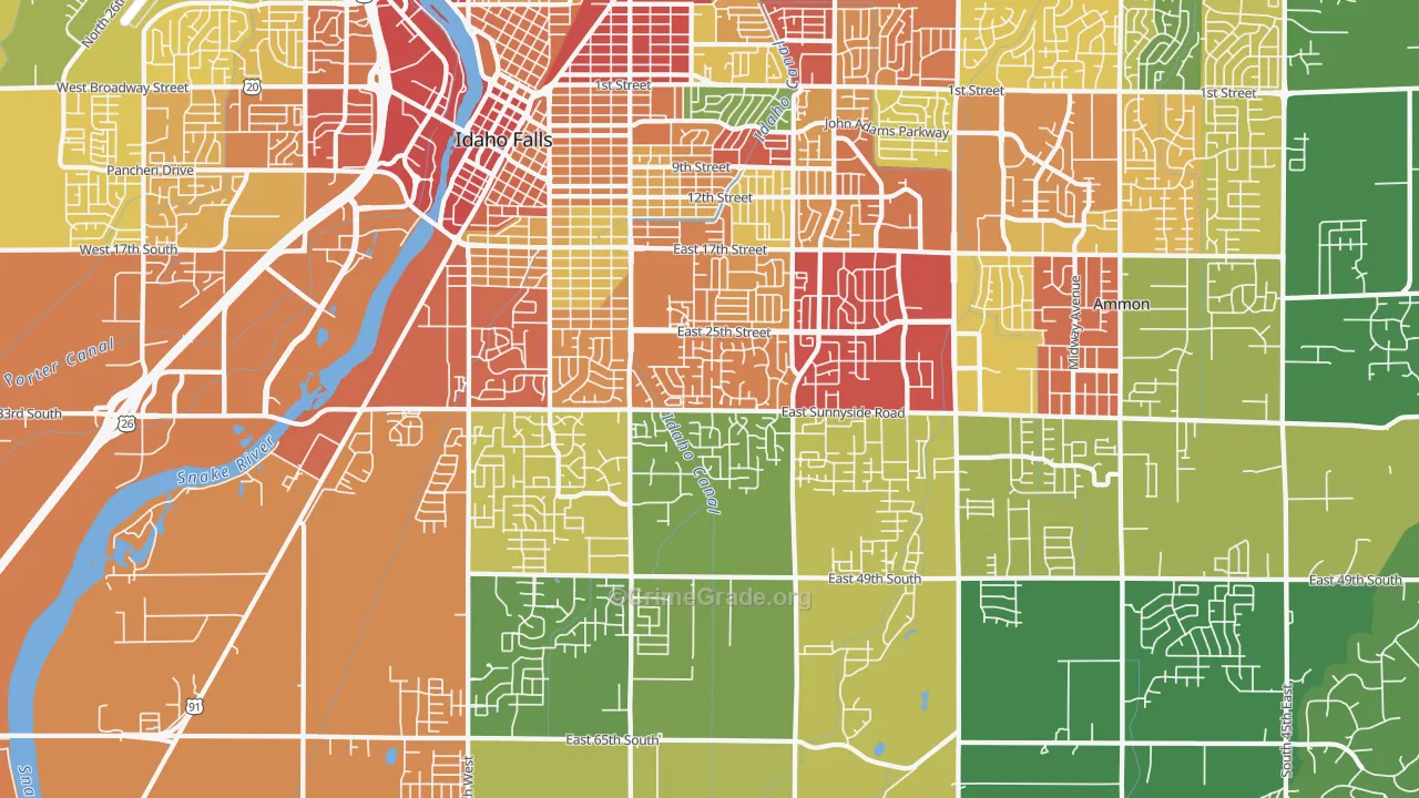 83404, ID Map of Theft Rates