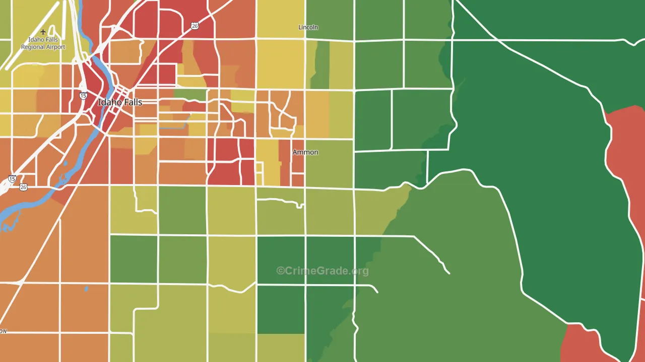 83406, ID Map of Theft Rates