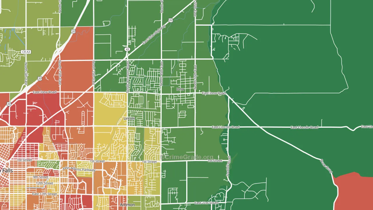 83427, ID Map of Theft Rates