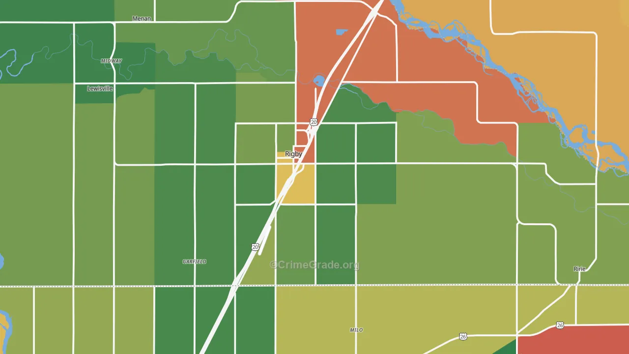 83442, ID Map of Theft Rates