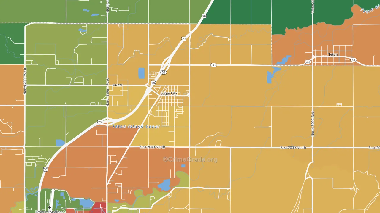 83448, ID Map of Theft Rates