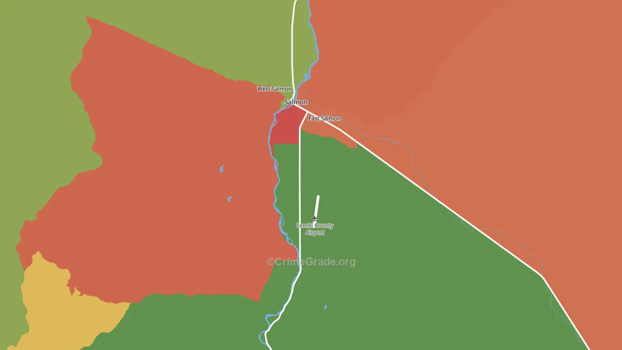 83467, ID Map of Theft Rates