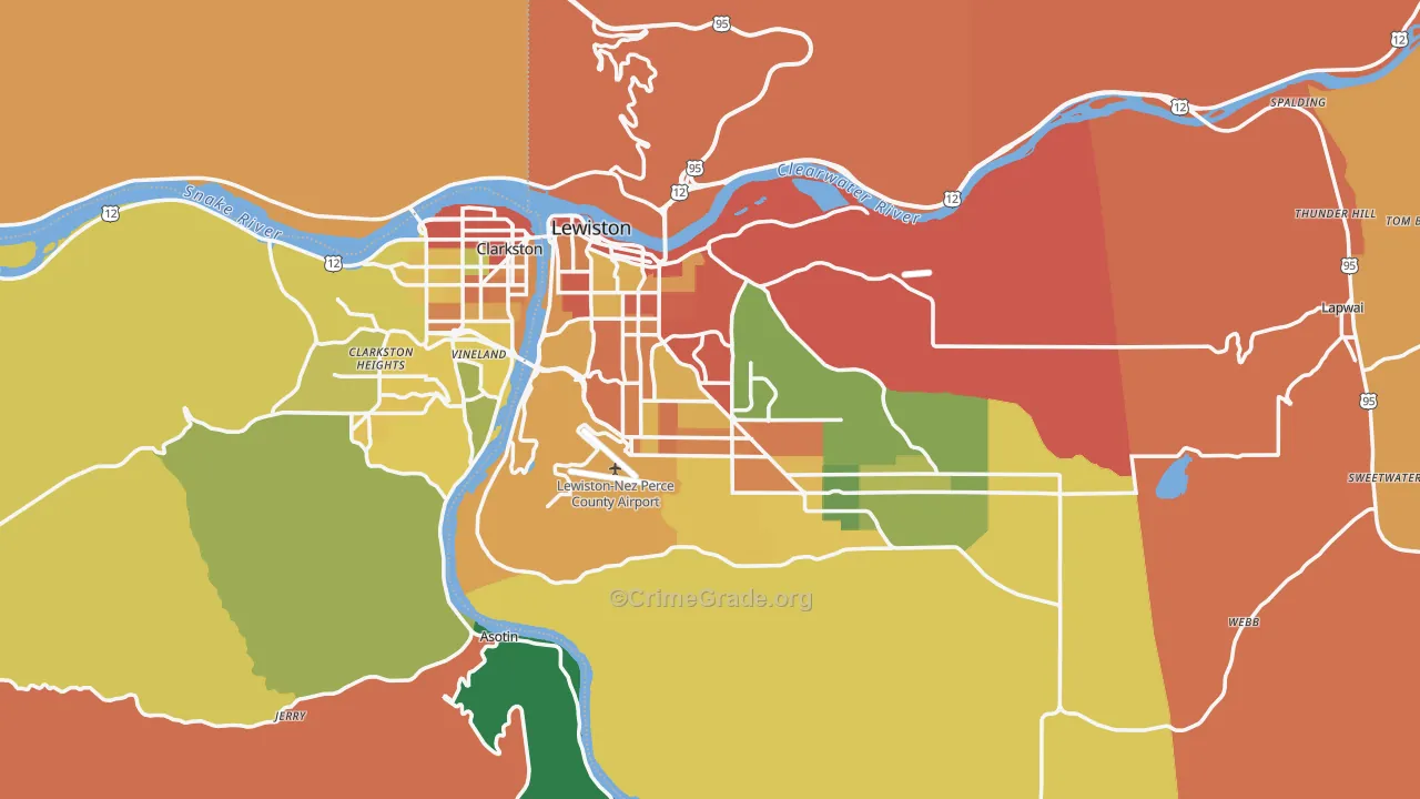83501, ID Map of Theft Rates
