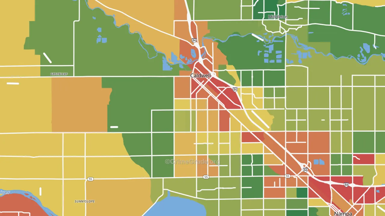 83607, ID Map of Theft Rates