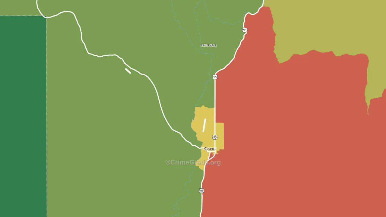 83612, ID Map of Theft Rates