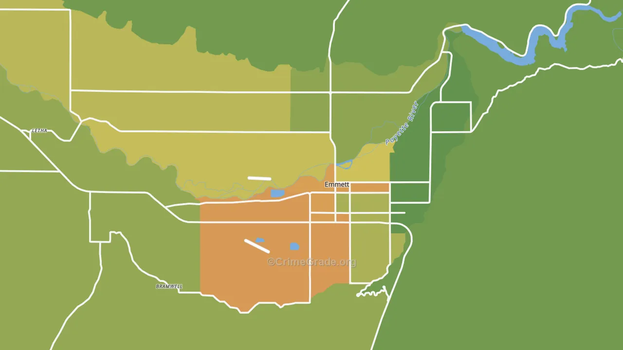 83617, ID Map of Theft Rates