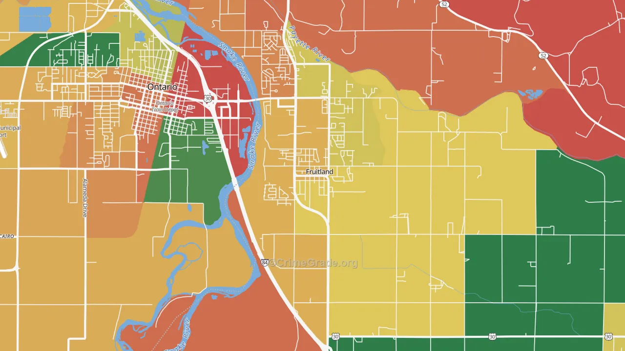 83619, ID Map of Theft Rates