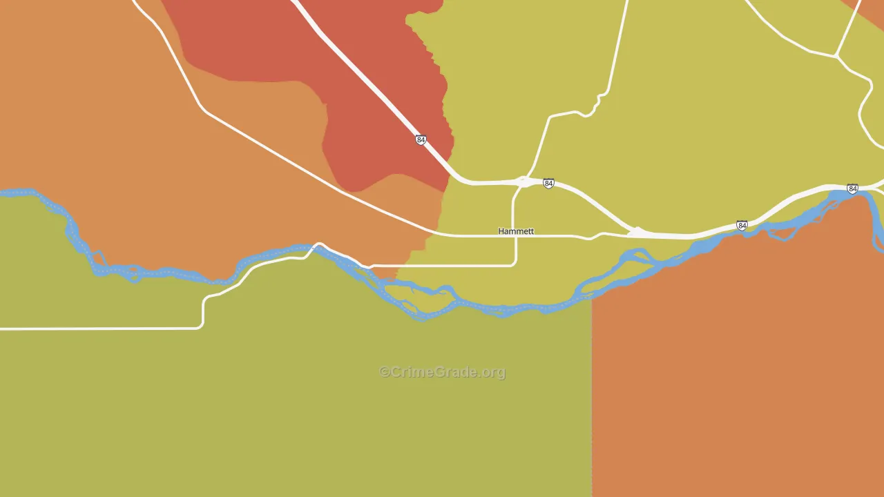 83627, ID Map of Theft Rates