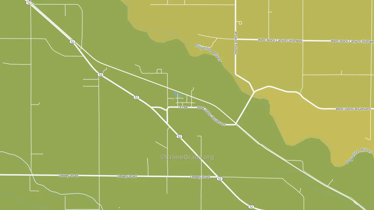 83636, ID Map of Theft Rates