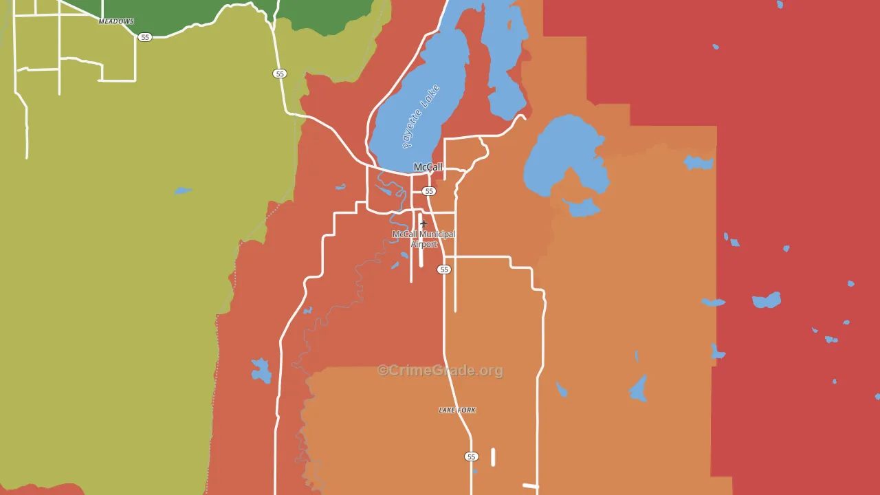 83638, ID Map of Theft Rates