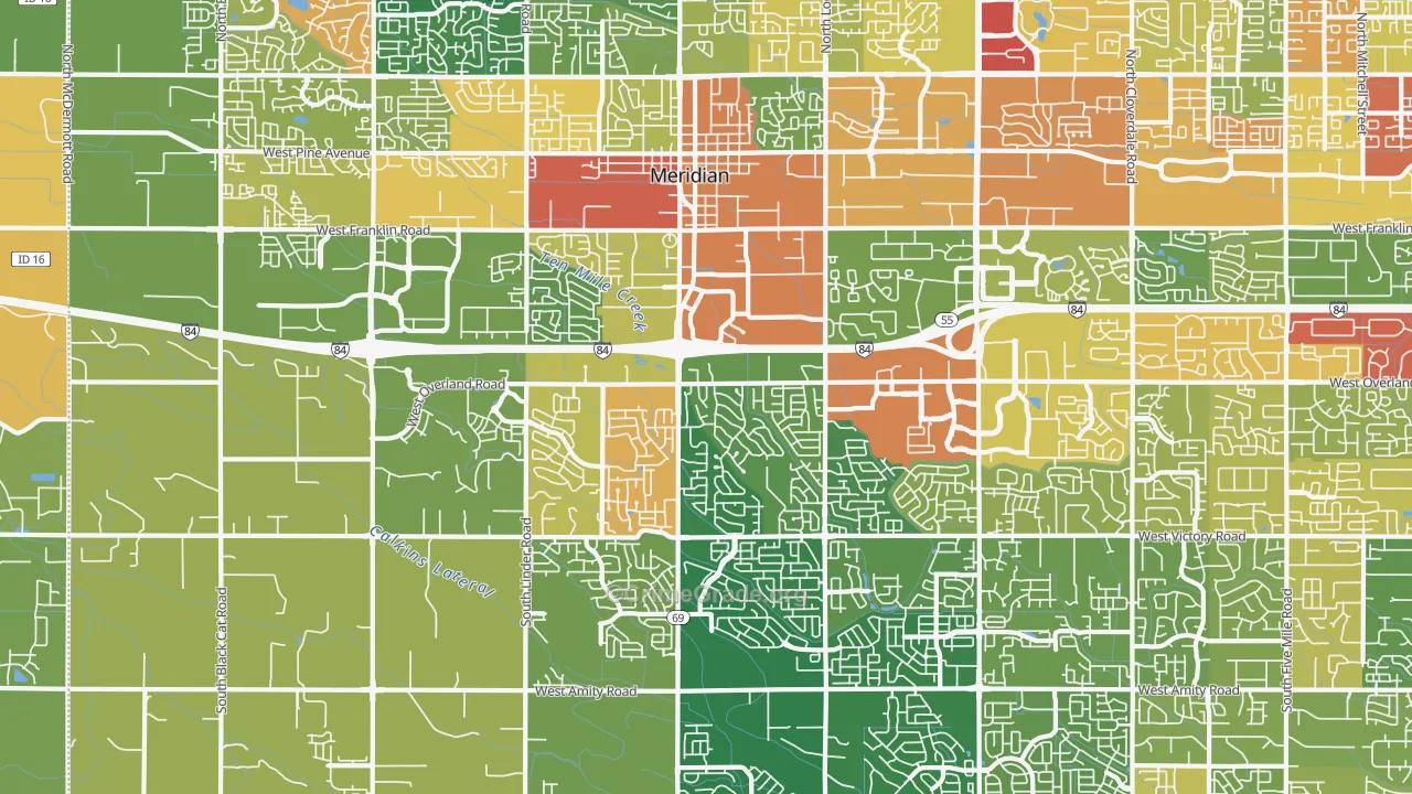 83642, ID Map of Theft Rates