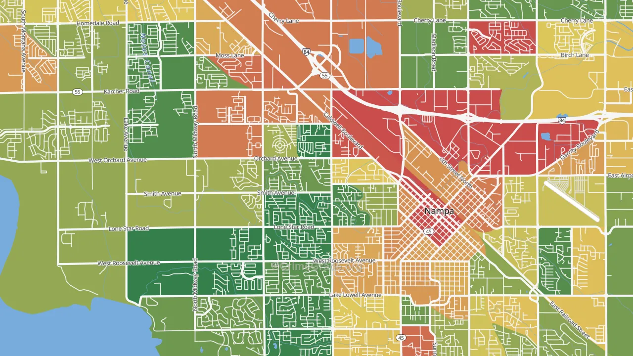 83651, ID Map of Theft Rates