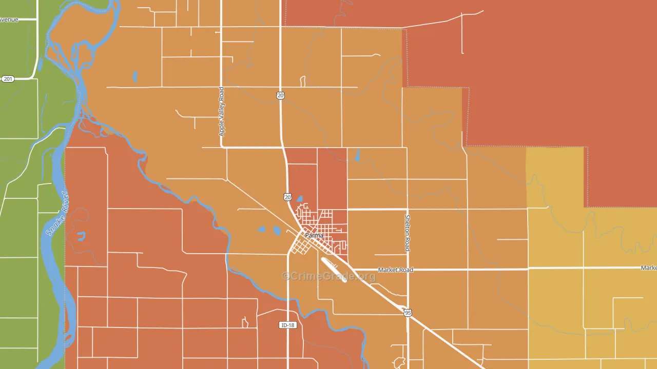 83660, ID Map of Theft Rates