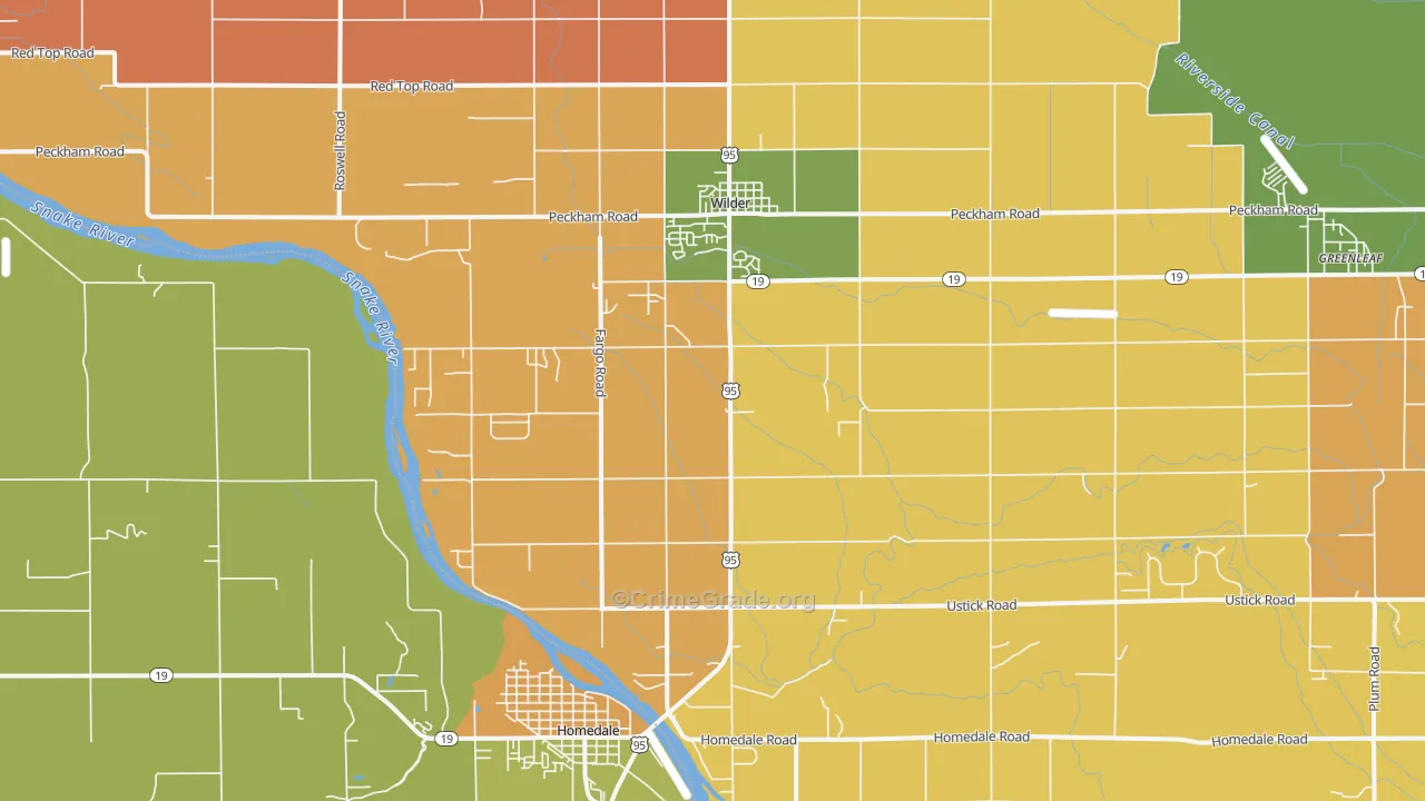 83676, ID Map of Theft Rates