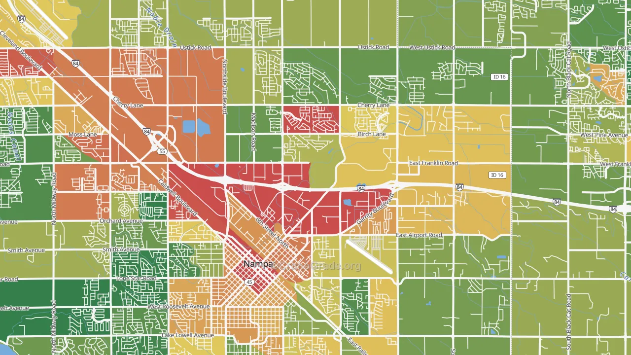 83687, ID Map of Theft Rates