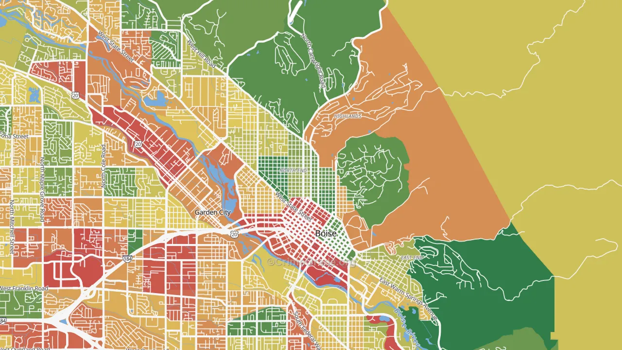 83702, ID Map of Theft Rates