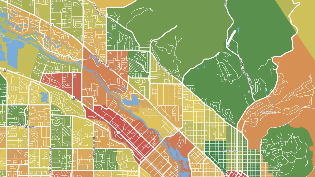 83703, ID Map of Theft Rates