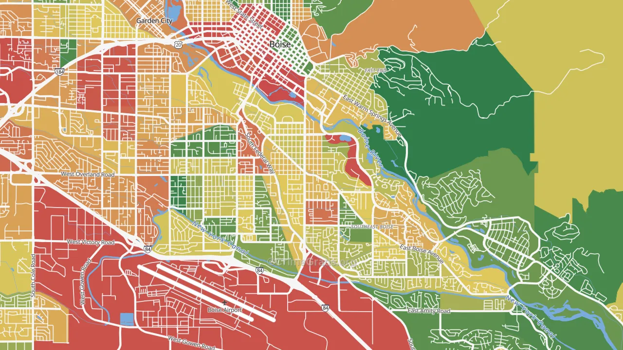 83706, ID Map of Theft Rates