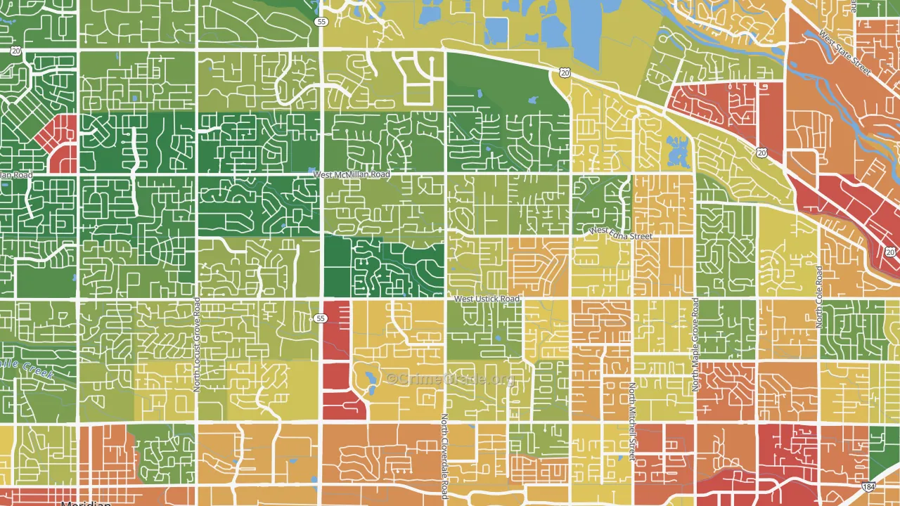 83713, ID Map of Theft Rates