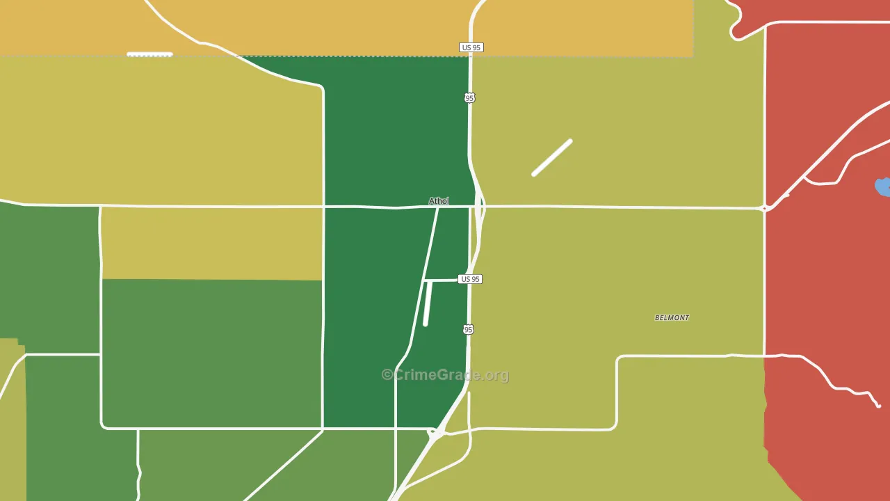 83801, ID Map of Theft Rates