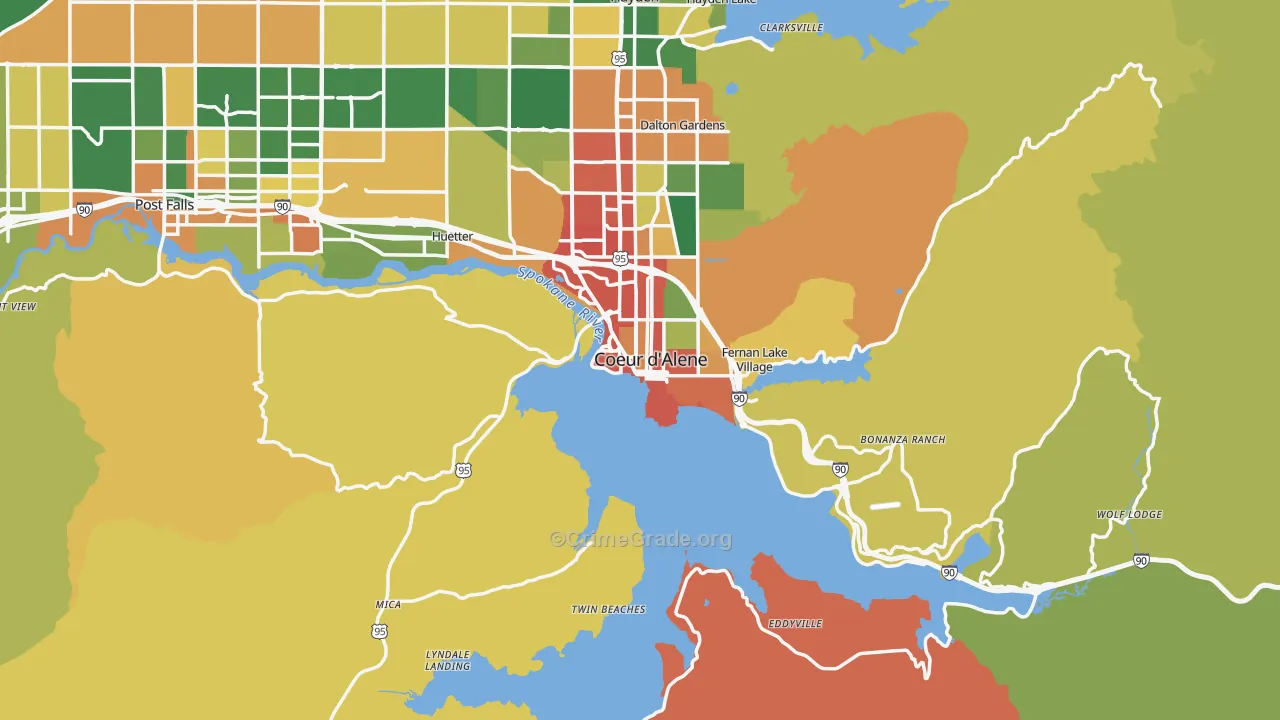 83814, ID Map of Theft Rates