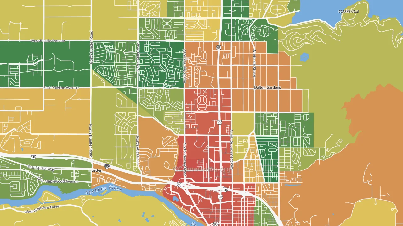 83815, ID Map of Theft Rates