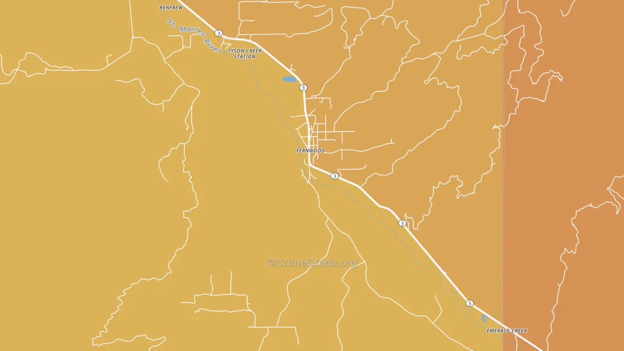 83830, ID Map of Theft Rates