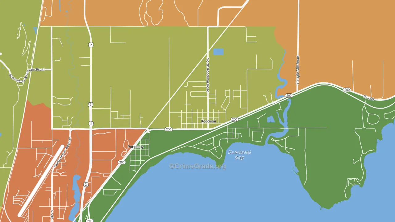 83840, ID Map of Theft Rates