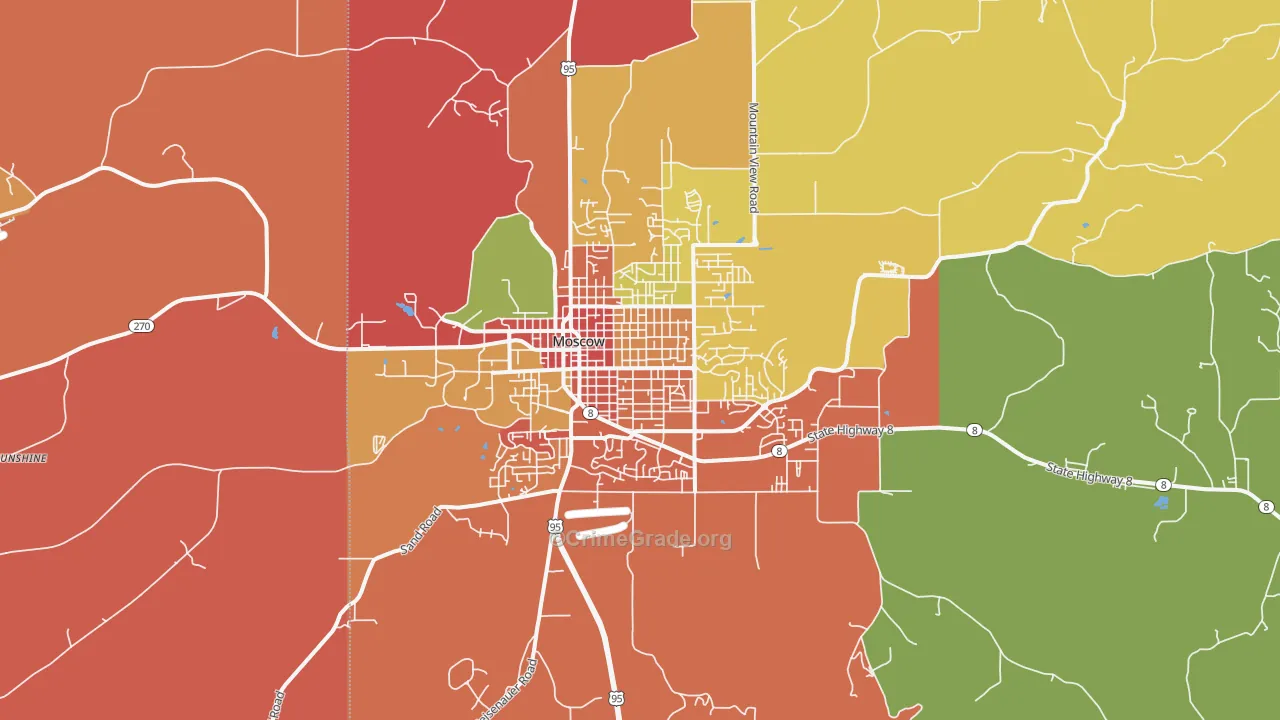 83843, ID Map of Theft Rates