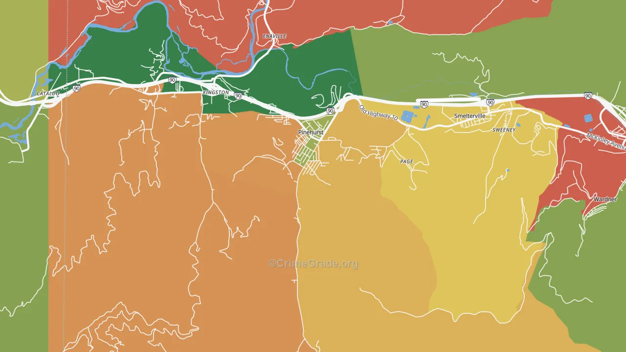 83850, ID Map of Theft Rates