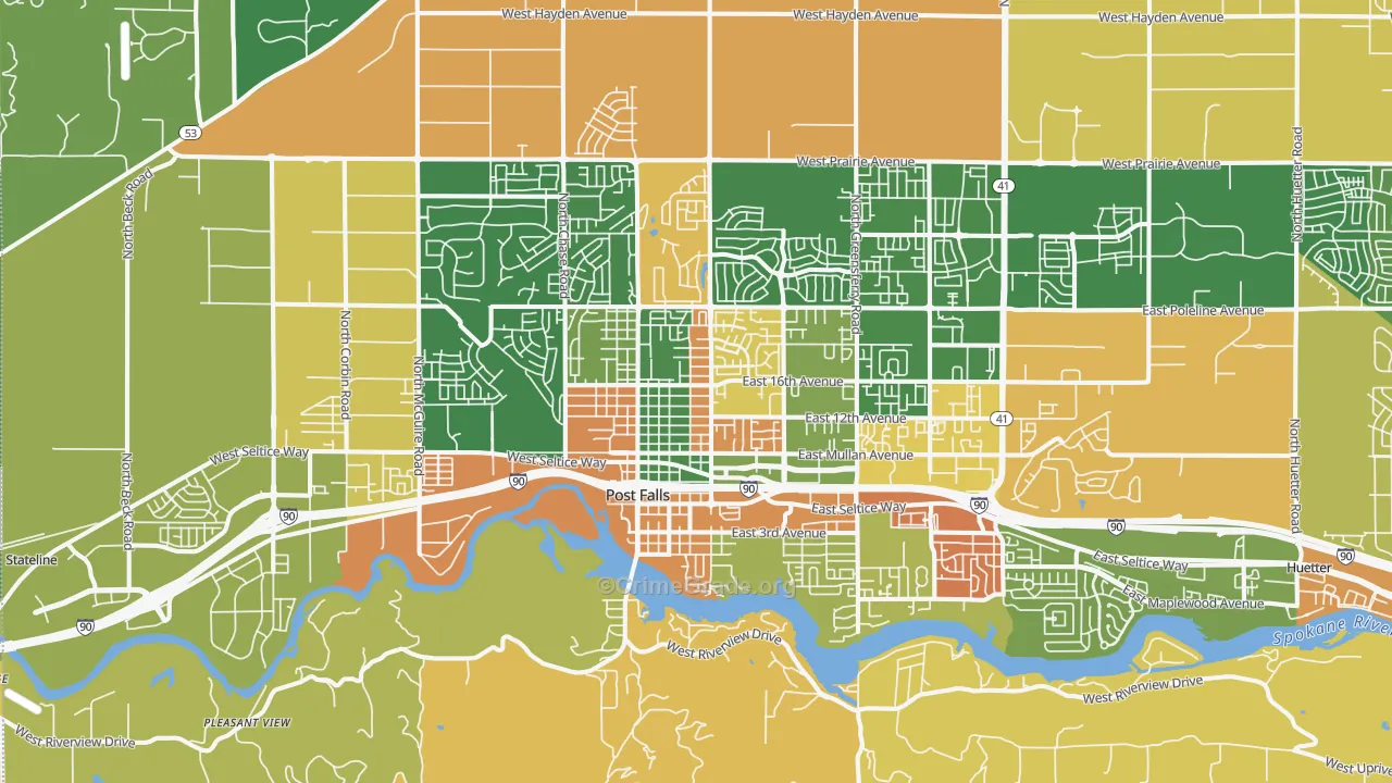 83854, ID Map of Theft Rates