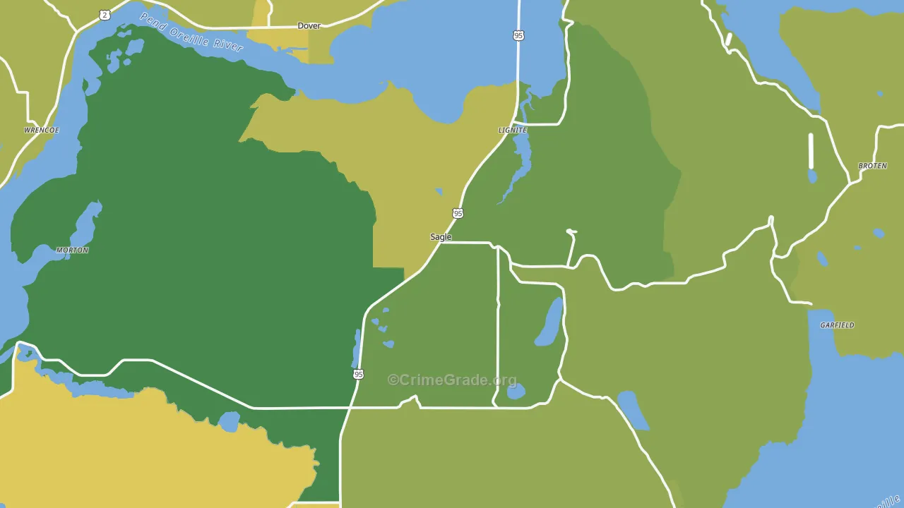 83860, ID Map of Theft Rates