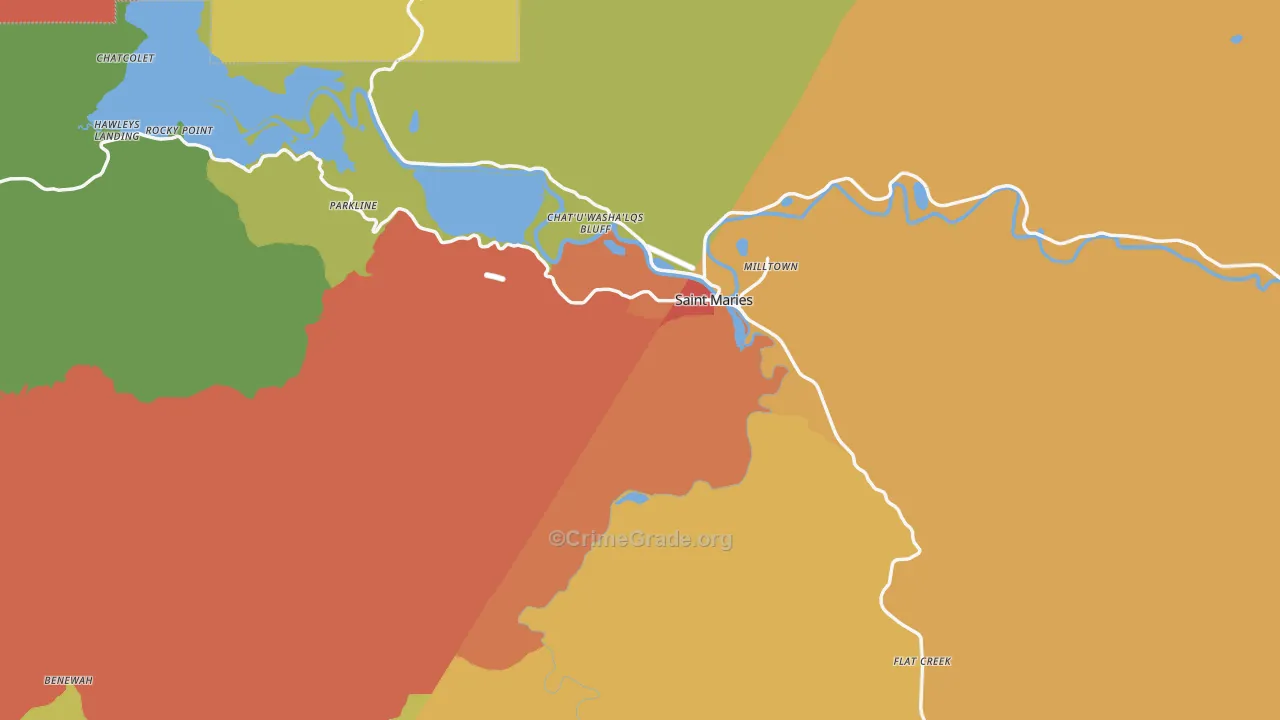 83861, ID Map of Theft Rates