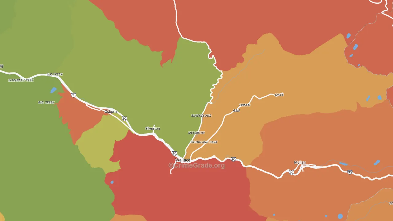 83873, ID Map of Theft Rates