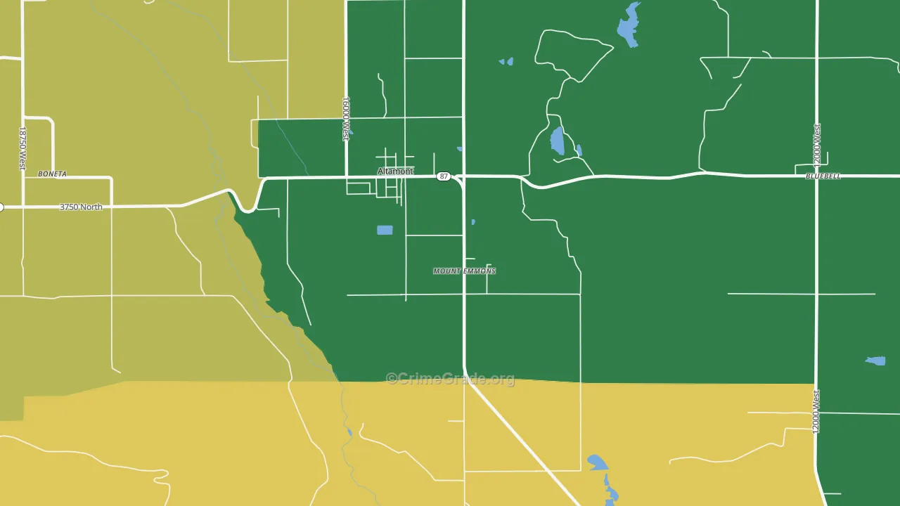 84001, UT Map of Theft Rates