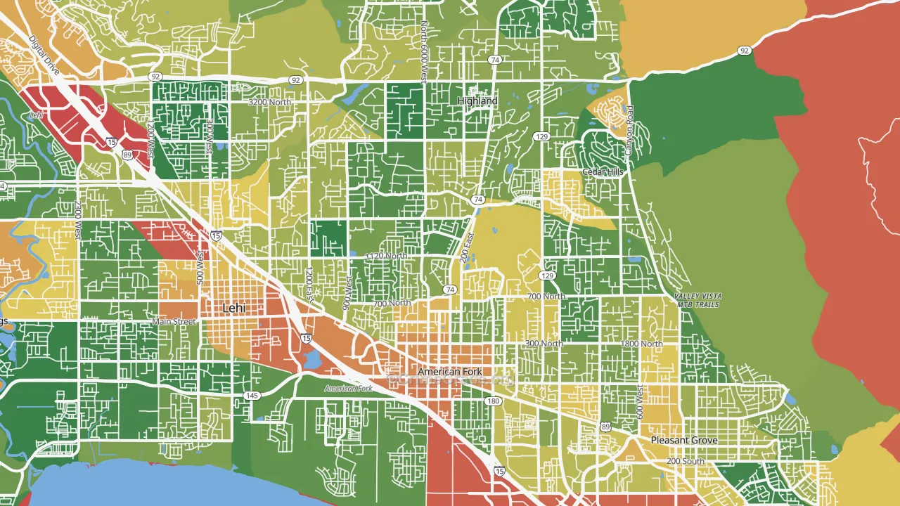 84003, UT Map of Theft Rates