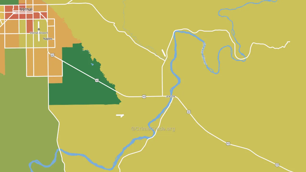 84035, UT Map of Theft Rates