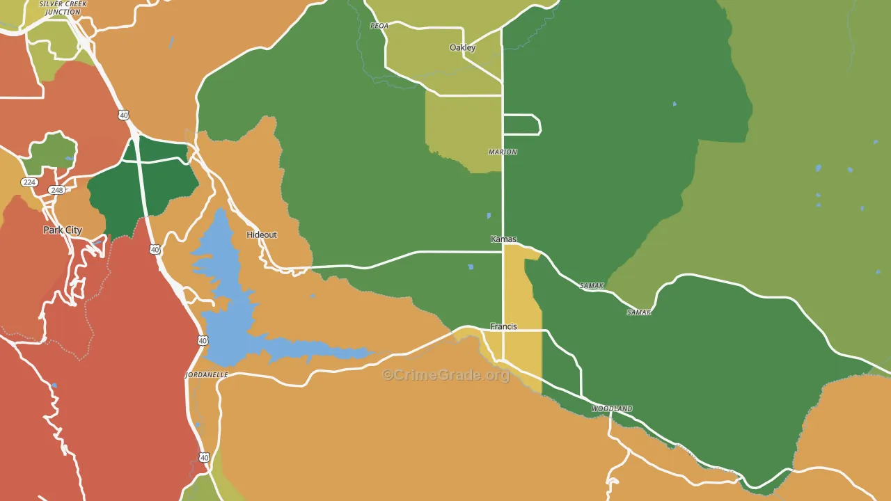 84036, UT Map of Theft Rates