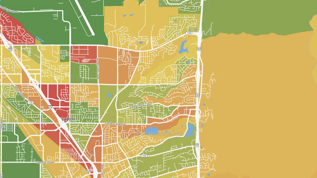 84040, UT Map of Theft Rates
