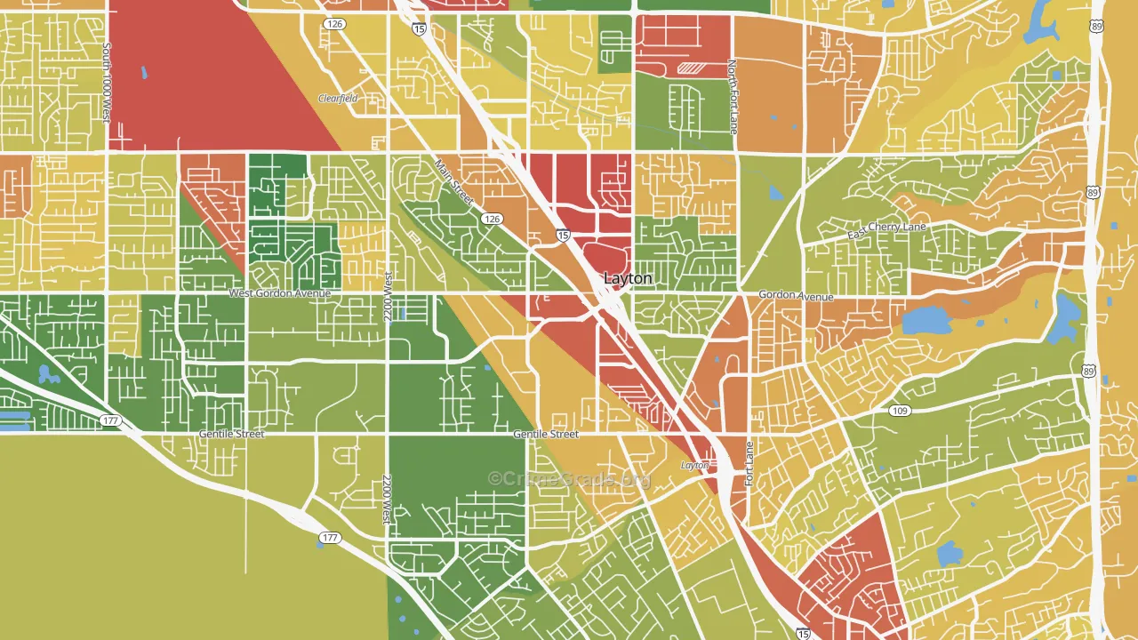 84041, UT Map of Theft Rates