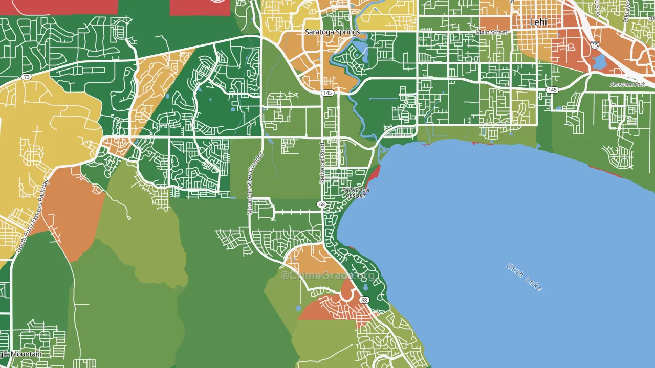 84045, UT Map of Theft Rates