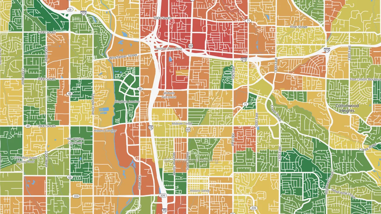 84047, UT Map of Theft Rates