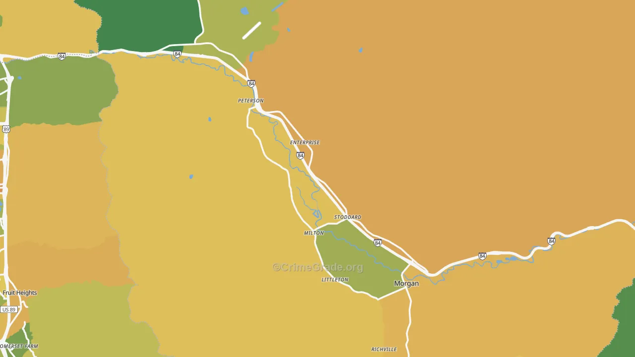 84050, UT Map of Theft Rates