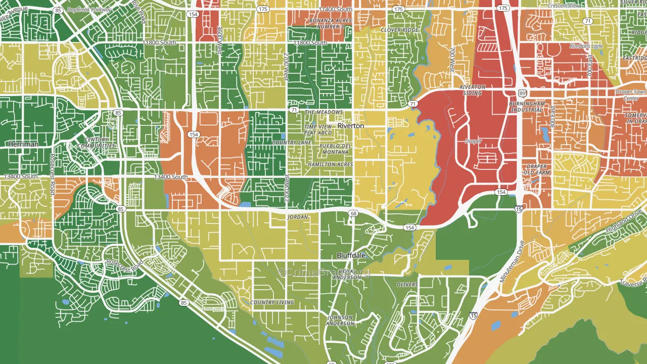 84065, UT Map of Theft Rates