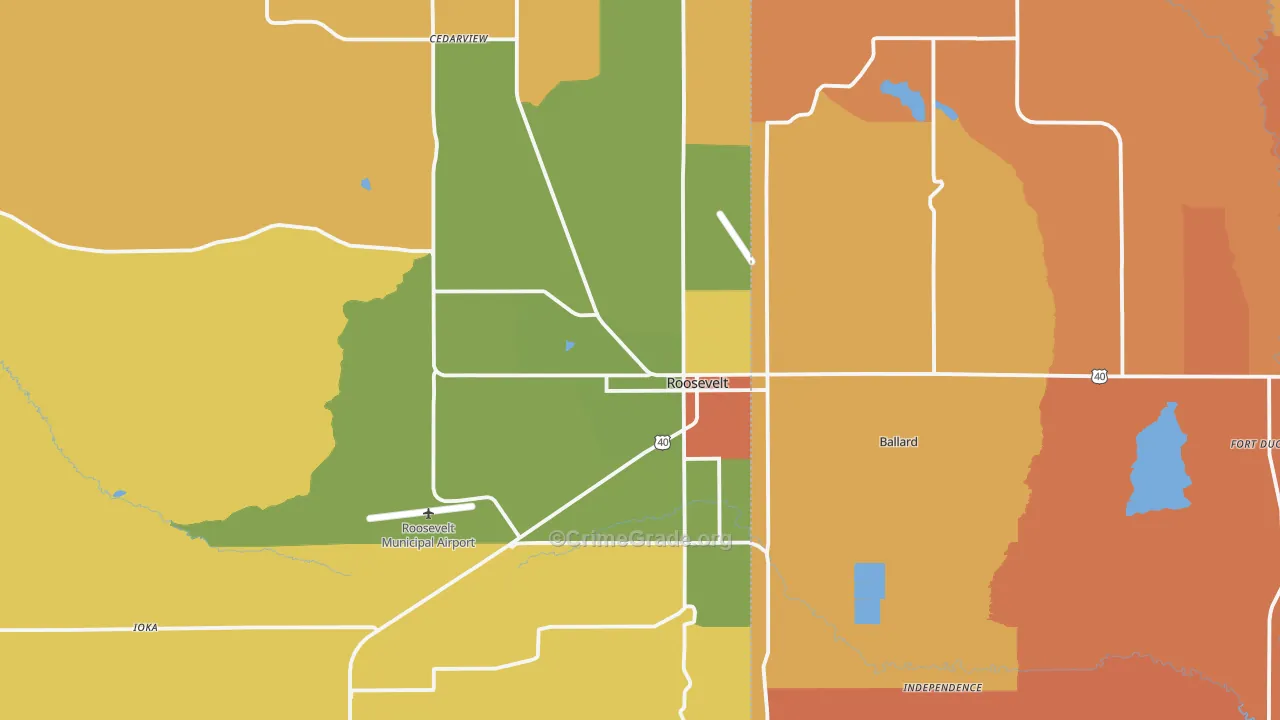 84066, UT Map of Theft Rates