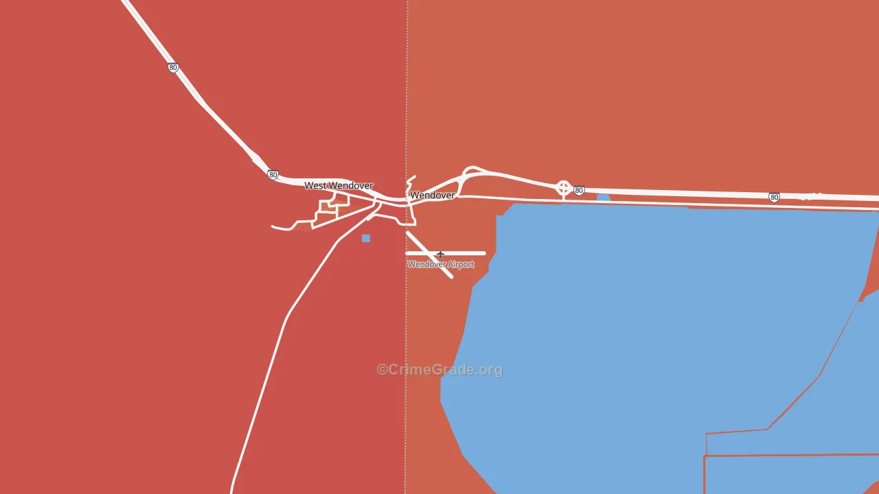 84083, UT Map of Theft Rates