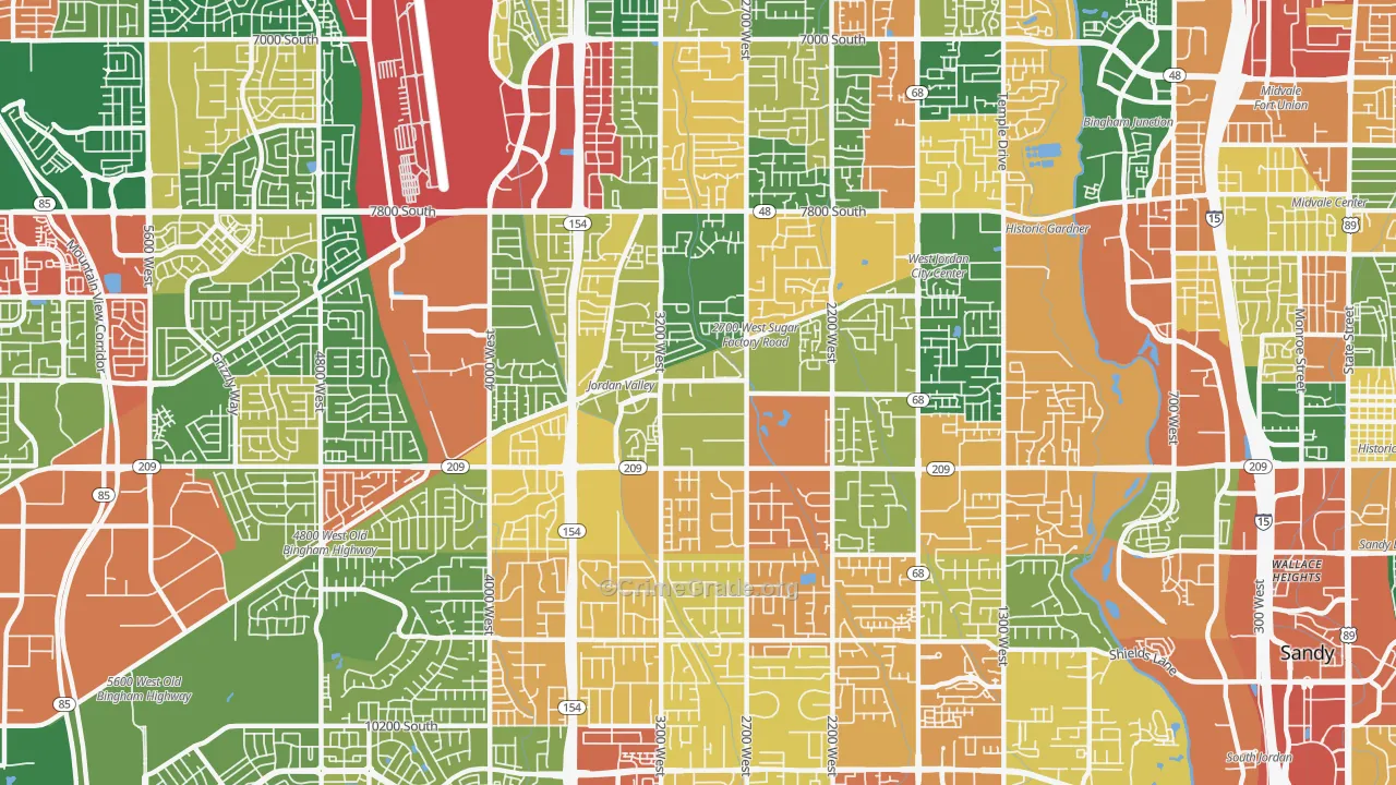 84088, UT Map of Theft Rates