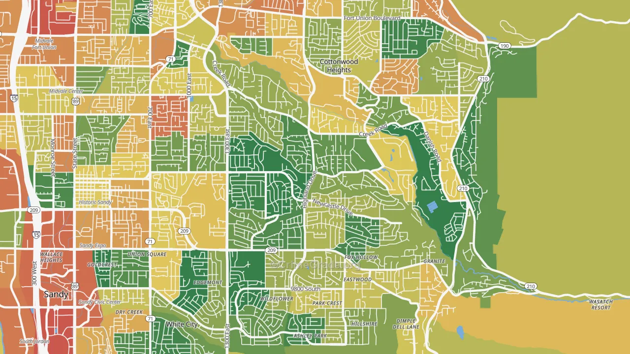 84093, UT Map of Theft Rates