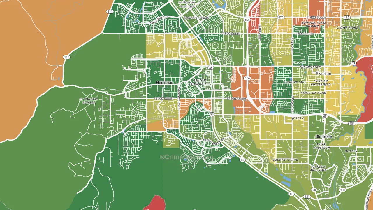 84096, UT Map of Theft Rates